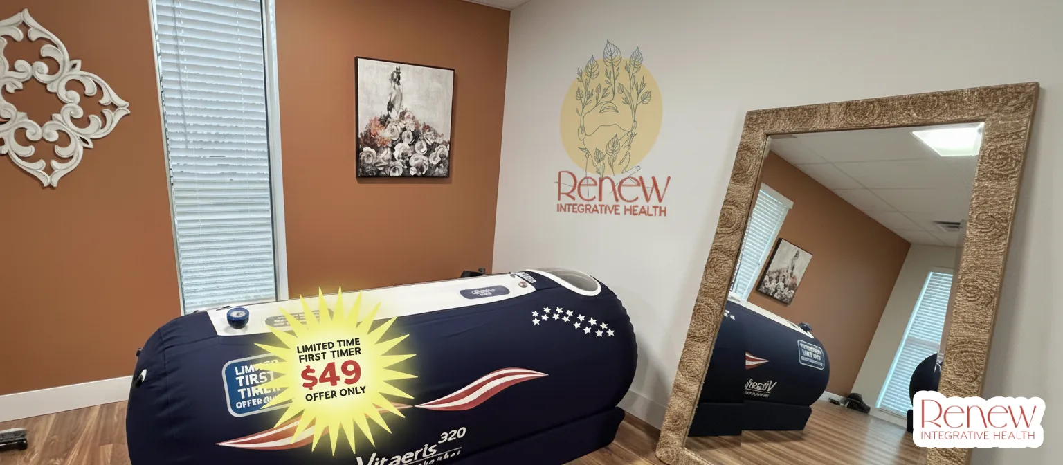 hbot in just 49 dollars in newark delaware at renew integrative health clinic